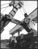 Lastning av slig i järnvägsvagn